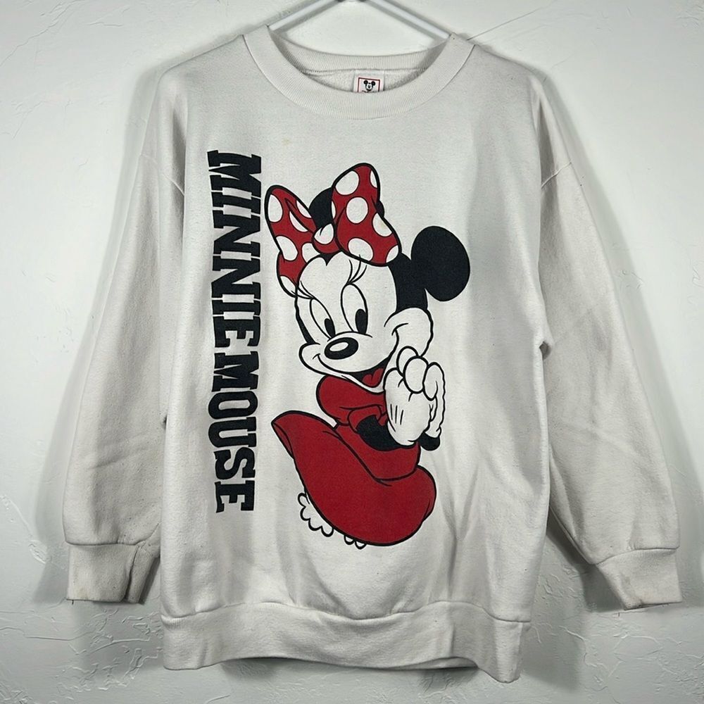 🔥Vintage Disney MINNIE MOUSE Crewneck RARE Collectible Sweatshirt - Sz Large
